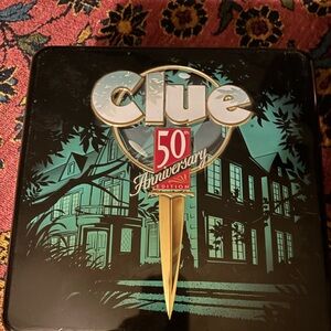 Clue 50th Anniversary Edition Board Game - Black and Teal